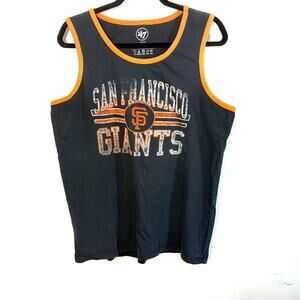 San Francisco Giants Men's Tank Top Black & Orange - Size L